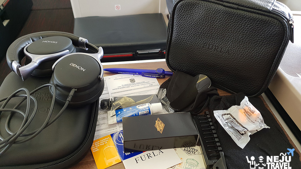 บราซิล turkish airlines business class amenity entertain