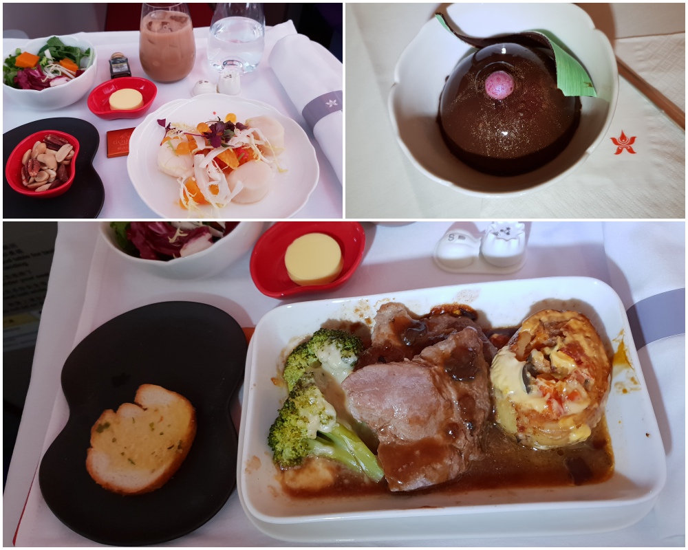 business class to vancouver hongkong airlines canada meal