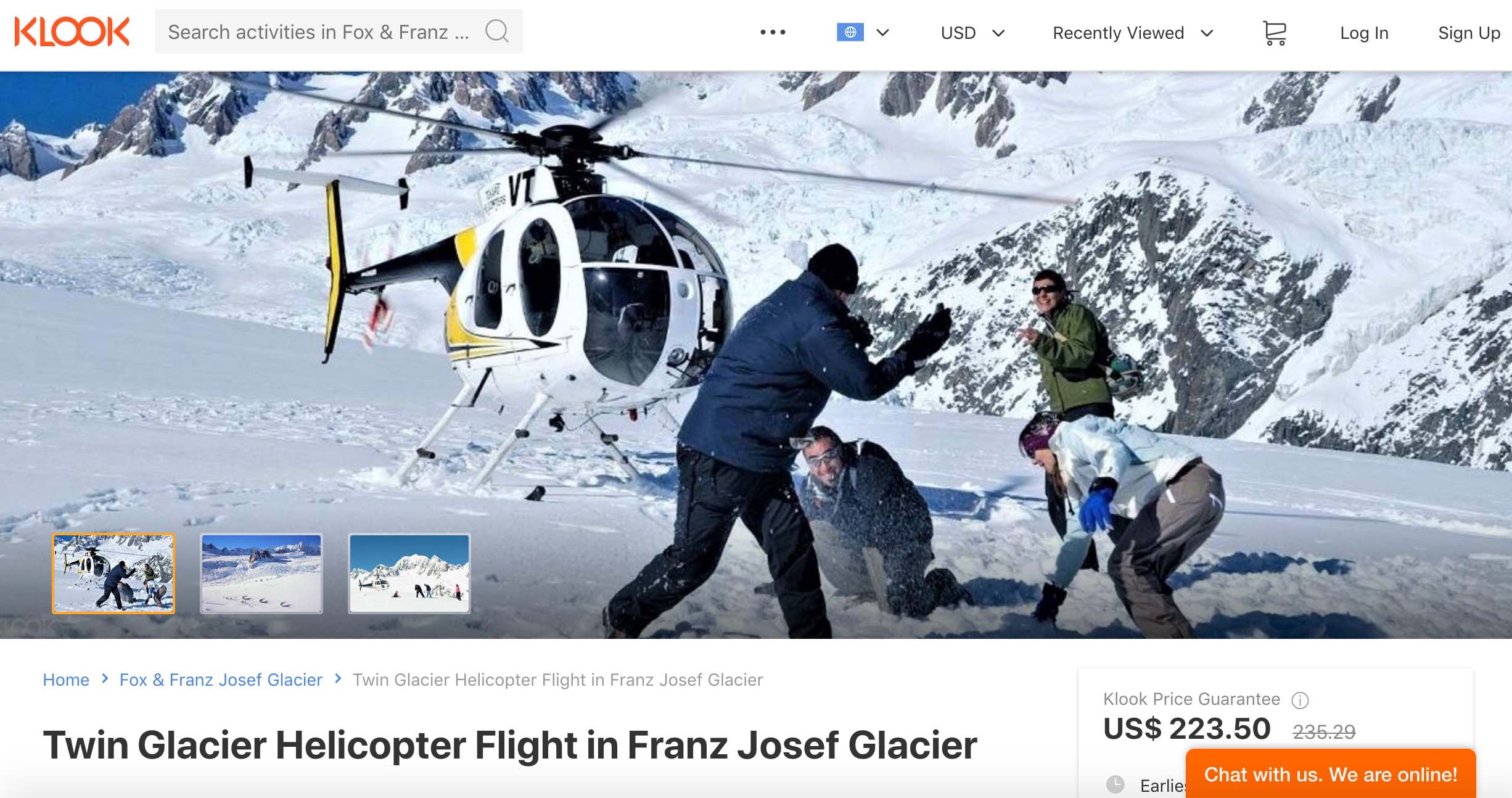 เที่ยวนิวซีแลนด์ รีวิว Glacier review helicopter new zealand klook
