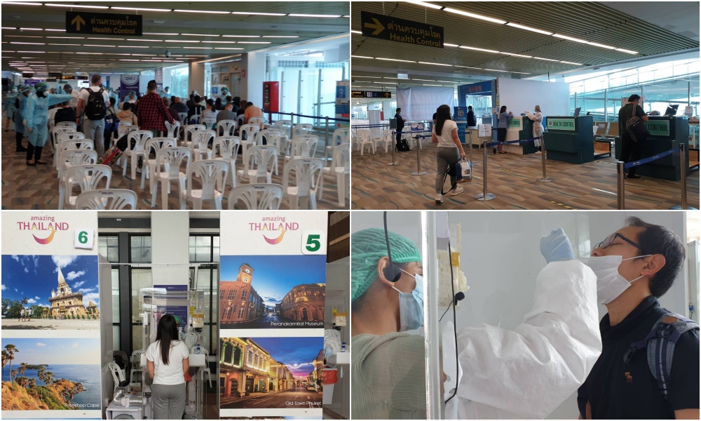phuket sandbox swab test airport